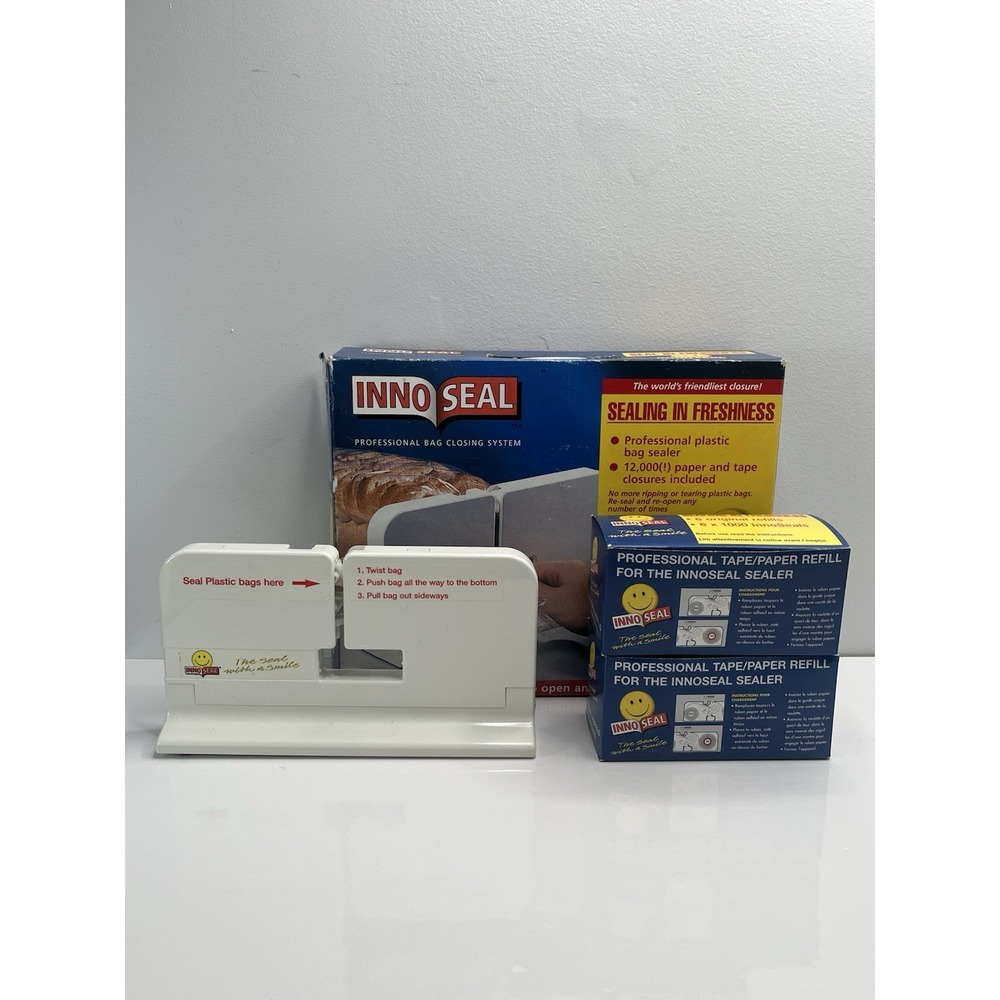 Innoseal Professional Bag Sealer Bundle with Tape & Paper Refill Rolls 2002